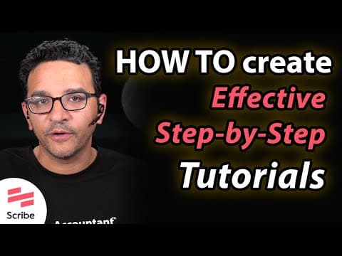 Create effective HOW TO Tutorials with Scribe thumbnail