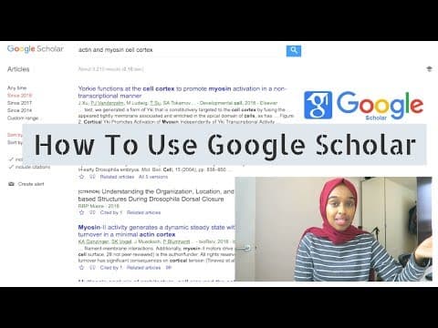 How To Use Google Scholar | Writing A Literature Review thumbnail