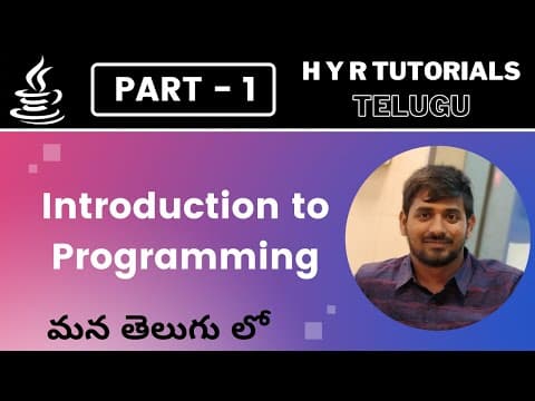P1 - Introduction to Programming | Java Programming | Core Java | thumbnail