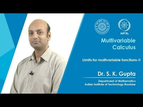Lecture 03: Limits for multivariable functions-II thumbnail