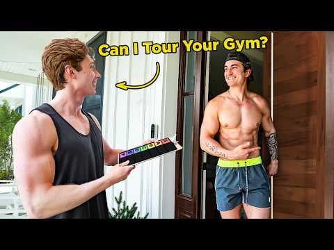 Asking Youtube MILLIONAIRES to Tour Their Home Gym thumbnail