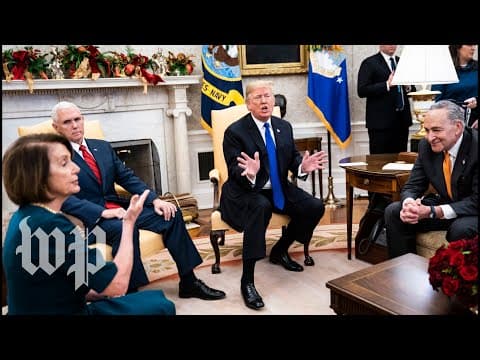 Watch the full, on-camera shouting match between Trump, Pelosi and Schumer | The Washington Post thumbnail