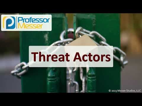 Threat Actors - CompTIA Security+ SY0-701 - 2.1 thumbnail