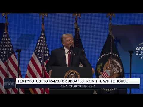 President Trump Delivers Remarks at the America Business Forum Miami thumbnail