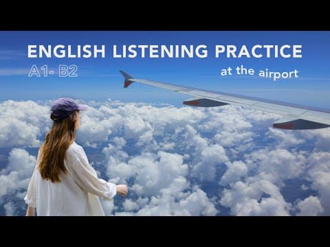 English Listening Practice | Flying from Melbourne to Sydney (Airport Vocabulary) thumbnail