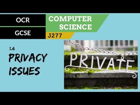 43. OCR GCSE (J277) 1.6 Privacy issues thumbnail