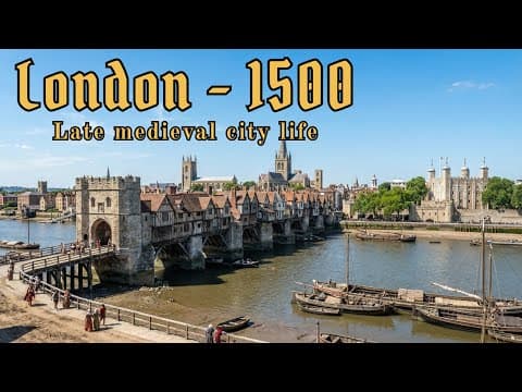 A Day in London, 1500 (Late medieval city life, markets, river, guilds) thumbnail