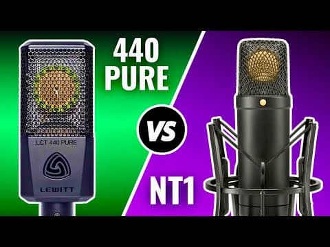 Lewitt LCT 440 Pure vs Rode NT1: Which Microphone Is Better? thumbnail