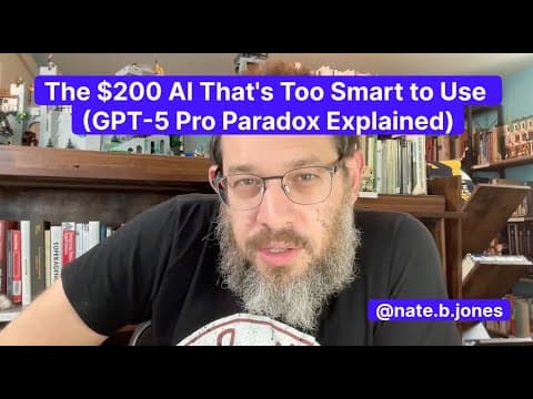 When Is GPT-5 Pro Worth $200 per Month? thumbnail