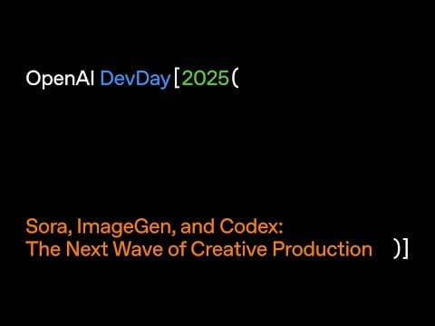 Sora, ImageGen, and Codex: The Next Wave of Creative Production thumbnail