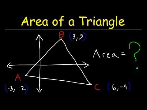 Area of a Triangle With Vertices - Geometry thumbnail