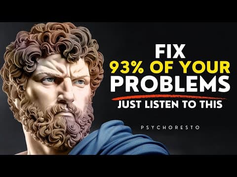 12 Stoic Lessons That Will FIX 93% OF YOUR PROBLEMS - Master Your Mind | STOICISM thumbnail