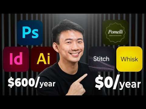 Gemini Stitch vs Pomelli vs Whisk! Which Google AI Free Design Tool To Use? (Powered By Gemini) thumbnail