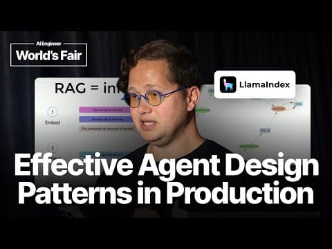 Effective agent design patterns in production — Laurie Voss, LlamaIndex thumbnail