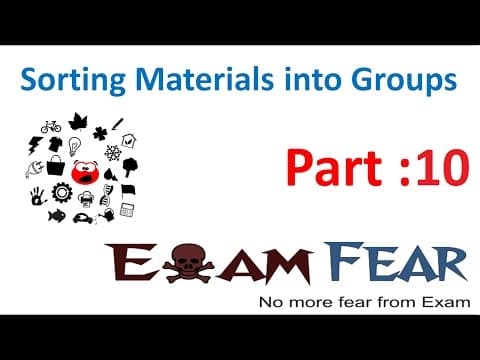 Chemistry Sorting Materials into Groups Part 10 (Questions 2) Class 6 VI thumbnail