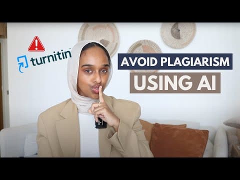 How to Avoid Being Flagged When Using AI | How To Get a Low Turnitin Similarity Score thumbnail