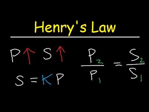 What Is Henry's Law and How Does It Affect Gas Solubility? thumbnail