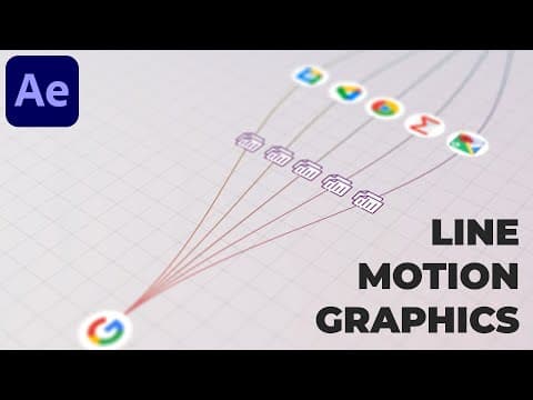 Line Motion Graphics Animation in After Effects - After Effects Tutorial #3 thumbnail
