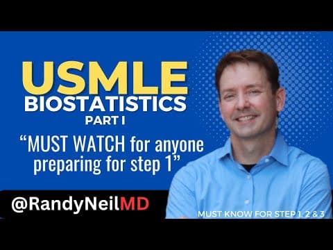 Biostatistics SUMMARY STEP 1 - The Basics USMLE thumbnail