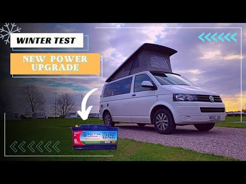Winter Testing my VW T5 Lithium Battery Upgrade | Solo Female Vanlife UK thumbnail