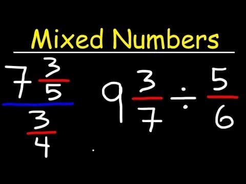 Dividing Mixed Numbers By Fractions thumbnail
