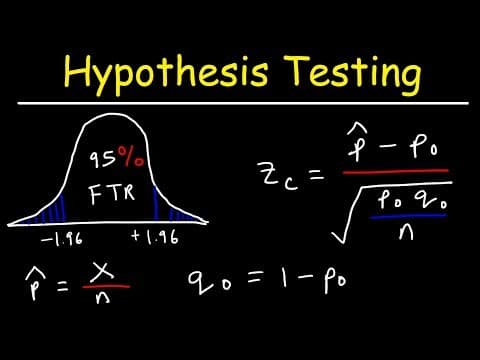 Hypothesis Testing - Solving Problems With Proportions thumbnail