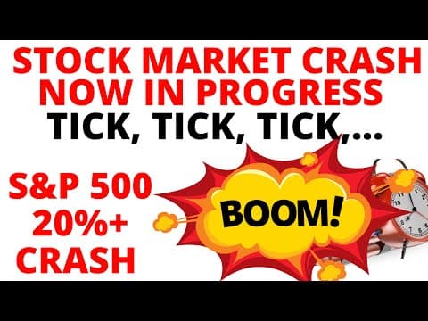 STOCK MARKET CRASH: TICK, TICK, TICK… BOOM 💣!!!!!!!!!!  20% STOCK MARKET CRASH Now in Progress!! thumbnail