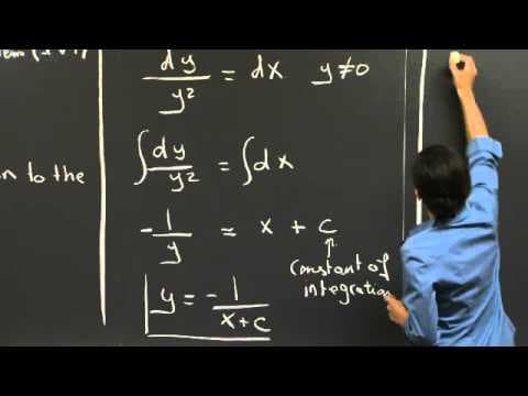 How to Solve Separable Differential Equations thumbnail
