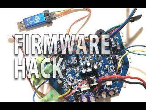 HOVERBOARD MOTHERBOARD HACK - how to change the firmware to use different controls PART 1 thumbnail