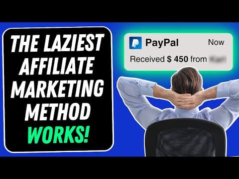 I Tried The Laziest Affiliate Marketing Method And It Made Me …$ | WITH PROOF thumbnail