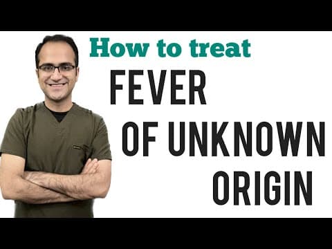 Fever/Pyrexia of Unknown Origin (FUO/PUO) Medicine Lecture, Diagnosis, Causes, Harrison NeetPg USMLE thumbnail