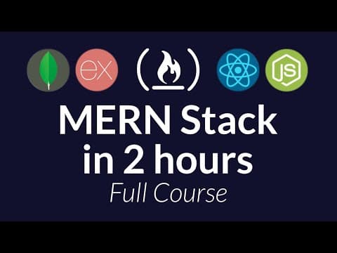 Learn the MERN Stack - Full Tutorial (MongoDB, Express, React, Node.js) thumbnail