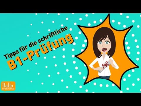 Deutsch lernen | Häufige Fehler in der schriftlichen B1-Prüfung | Wichtige Tipps und Tricks thumbnail