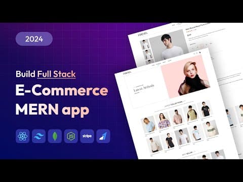 Create Full Stack E-commerce Website Using React JS | MERN Stack eCommerce Project with Stripe thumbnail