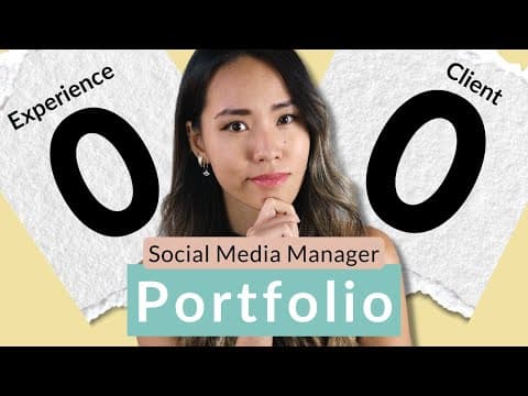 How to Create a Social Media Manager Portfolio for Beginners with NO EXPERIENCE | Portfolio Template thumbnail