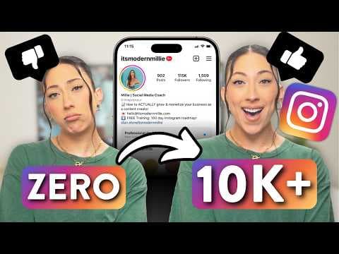 If I started on Instagram from 0, this is what I'd do... | The 10k Follower Plan thumbnail