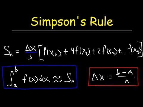 Simpson's Rule & Numerical Integration thumbnail