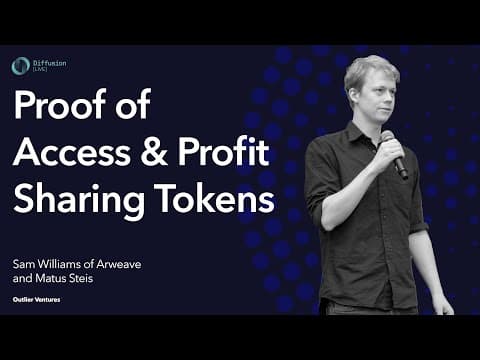 Proof of Access & Profit Sharing Tokens, with Sam of Arweave thumbnail