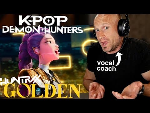 These vocals are actually CRAZY Amazing! Kpop Demon Hunters 'Golden' (voice coach reacts & analysis) thumbnail