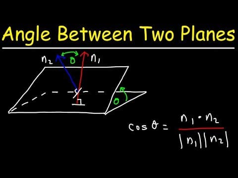 How To Find The Angle Between Two Planes thumbnail