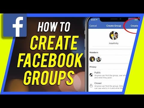 How to Create a Facebook Group on iPhone thumbnail