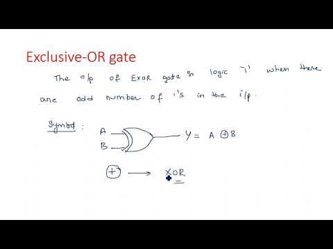 XOR gate | Truth Table | Properties | STLD | Lec-23 thumbnail