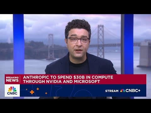 Anthropic to spend $30B in compute through Nvidia and Microsoft thumbnail