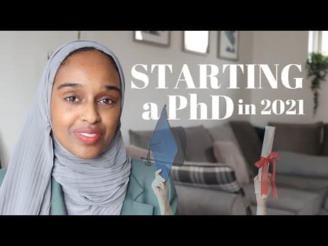 Preparing To Start a PhD in 2021 | What to Buy, What to Read, What to Learn thumbnail