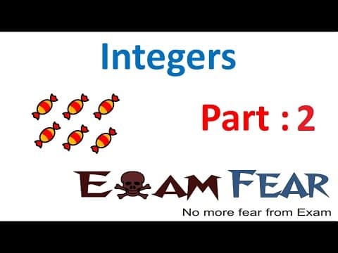 Maths Integers part 2 (Bigger and Smaller Integers) CBSE Class 7  Mathematics VII thumbnail