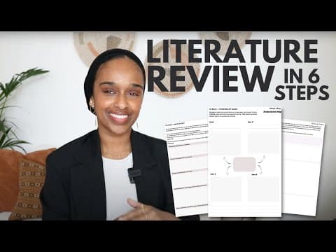 How to write a literature review FAST | EASY step-by-step guide thumbnail