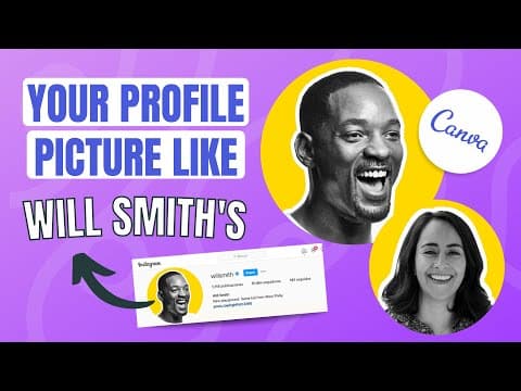 How to Create a Cool Profile Picture in Canva 😎 thumbnail