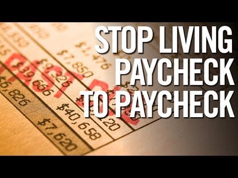 How to Stop Living Paycheck to Paycheck and Save Money thumbnail