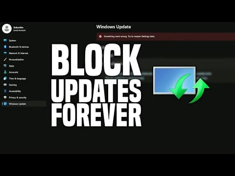 Disable Windows Update thumbnail