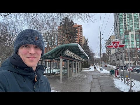 Toronto LIVE: COLD Monday afternoon... into a ravine + Eglinton thumbnail